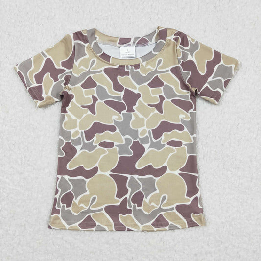 Sibling Baby Girls Short Sleeve Southern Camo T-shirts Top