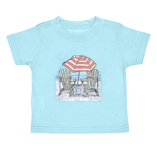 Baby Boys Blue Beach Wear Short Sleeve Tee Shirts Tops Preorder