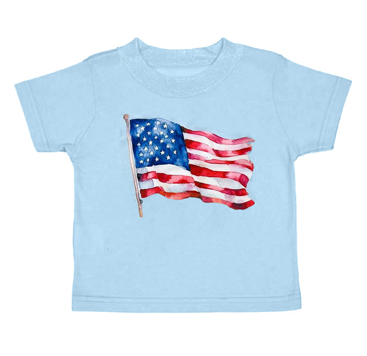 Baby Boys 4th Of July Flag Short Sleeve Tee Shirts Tops Preorder