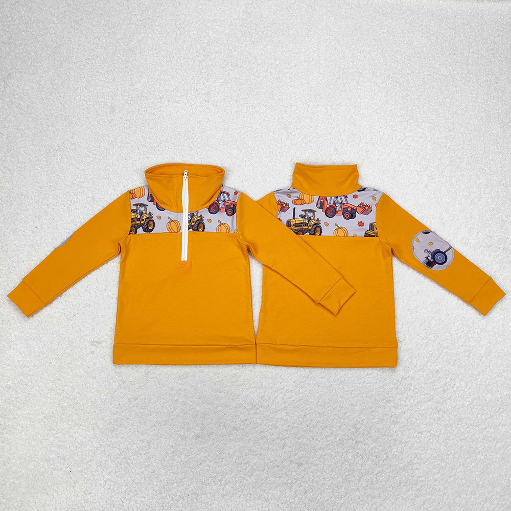 Sibling Baby Boys Long Sleeves Western Camo Aztec Half Zipper Pullovers Top
