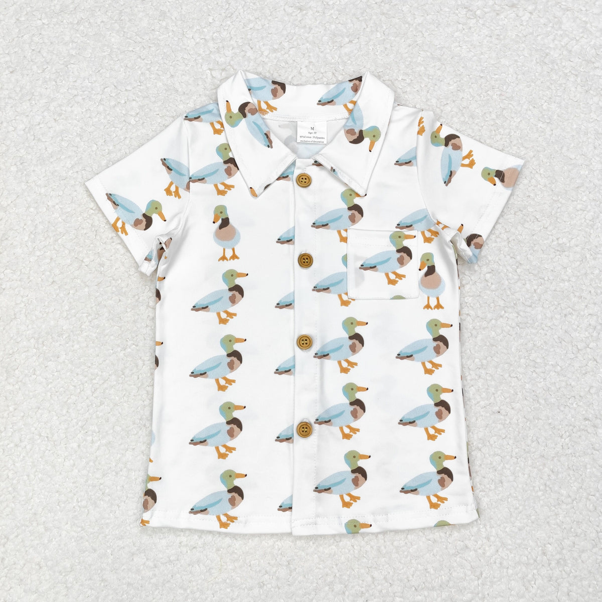 Sibling Baby Boys Short Sleeve Southern Hunting Camo Button Polo Shirts Top