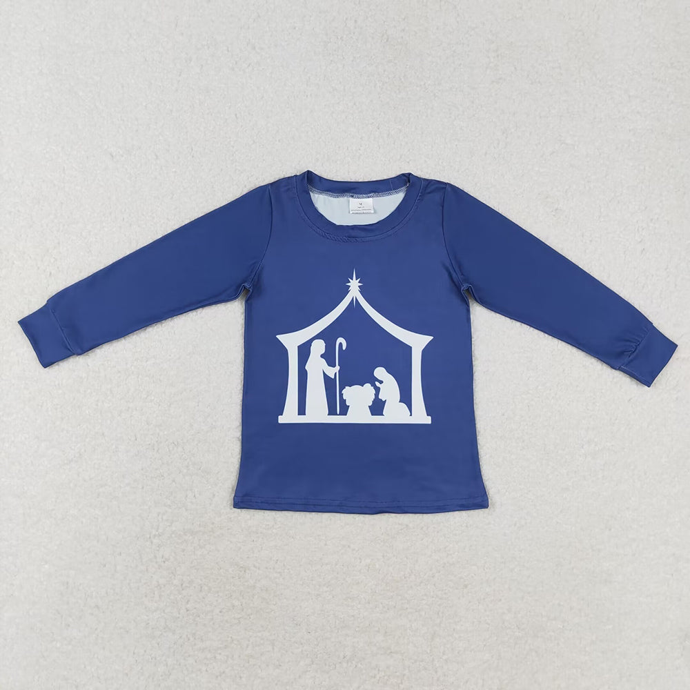 Baby Girls Boys Sibling Nativity Long Sleeve Tee Shirts Tops