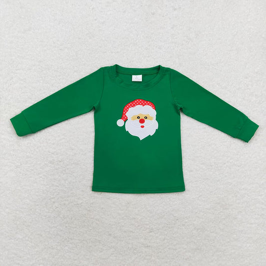 Baby Boys Green Christmas Santa Tee Shirts Tops