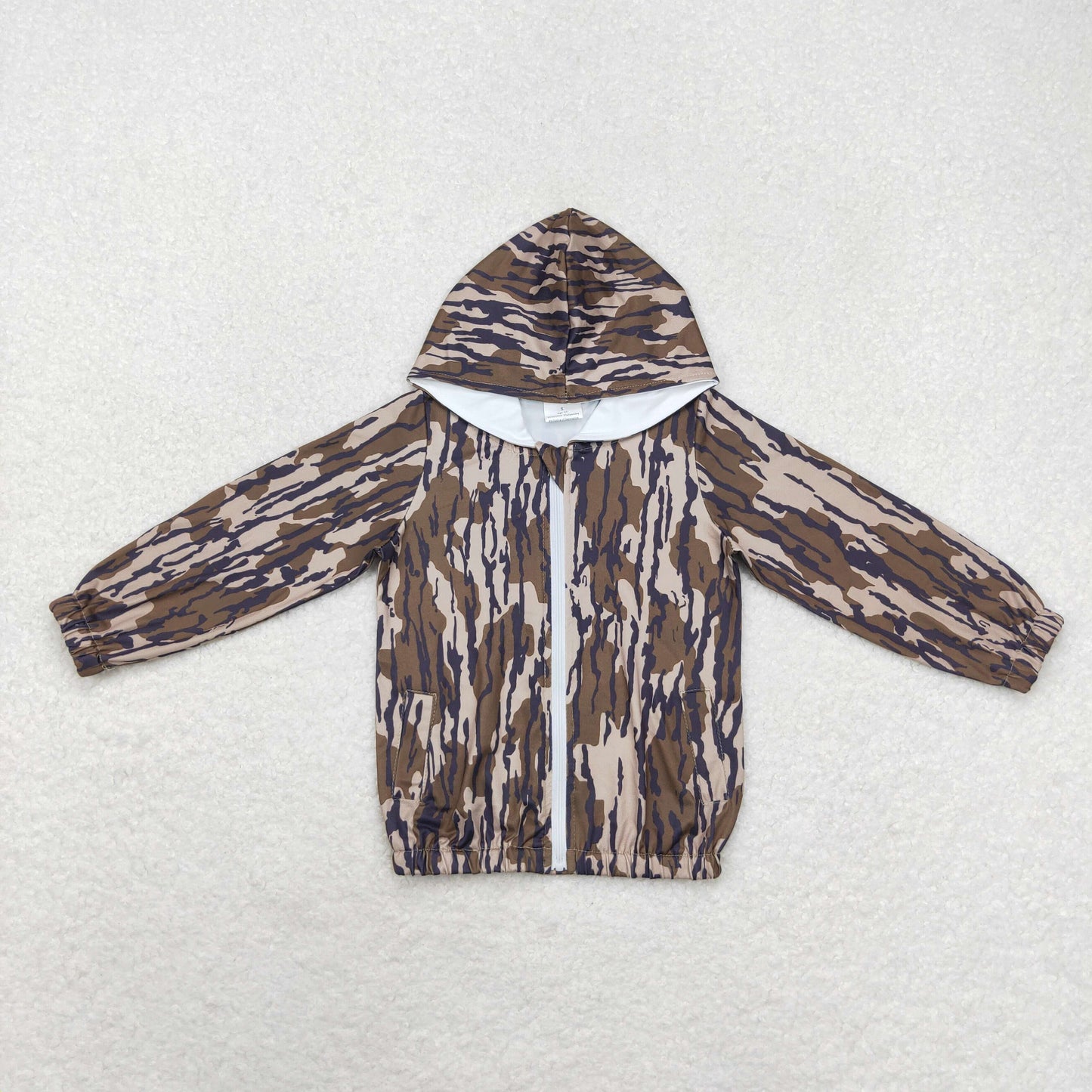 Sibling Baby Boys Girls Long Sleeves Southern Hunting Camo Zip Pockets Hoodie Jackets Top