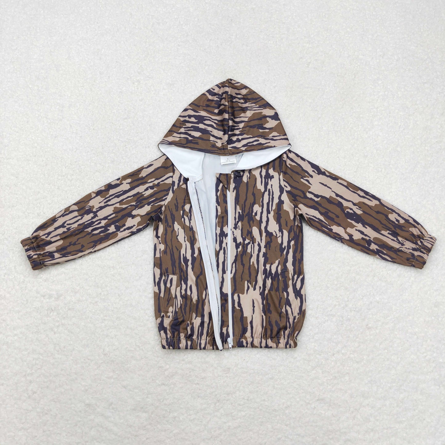 Sibling Baby Boys Girls Long Sleeves Southern Hunting Camo Zip Pockets Hoodie Jackets Top