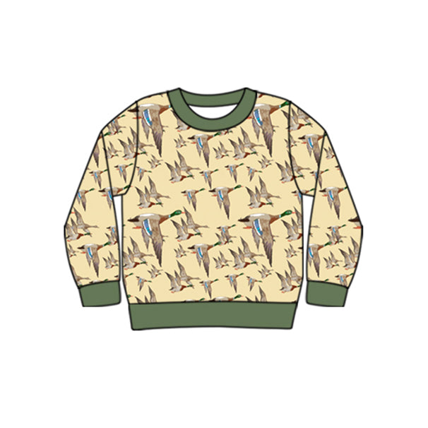 Baby Boys Ducks Hunting Long Sleeve Tee Shirts Tops Preorder