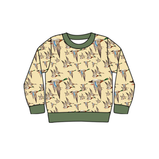 Baby Boys Ducks Hunting Long Sleeve Tee Shirts Tops Preorder