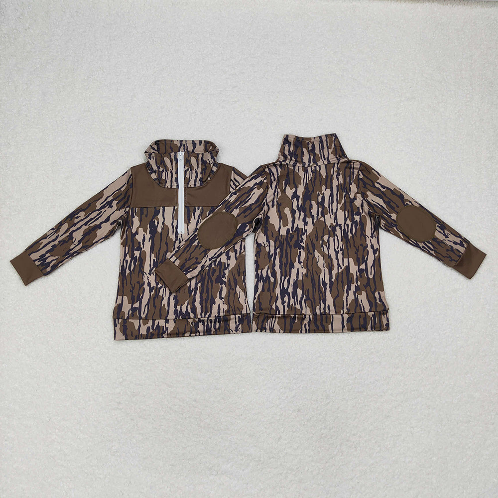 Baby Boys Long Sleeve Southern Wood Zip Pullovers Tops