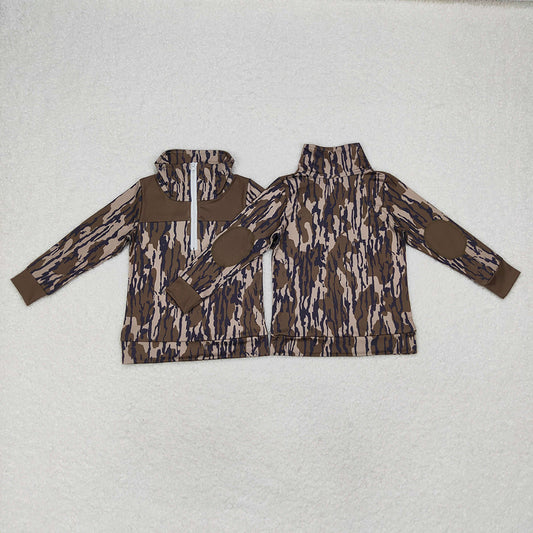 Baby Boys Long Sleeve Southern Wood Zip Pullovers Tops