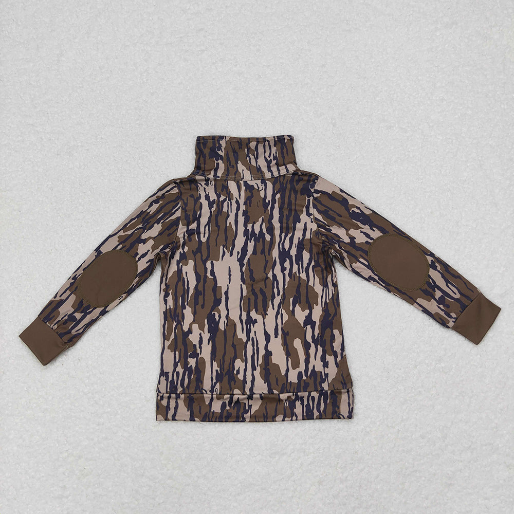 Baby Boys Long Sleeve Southern Wood Zip Pullovers Tops