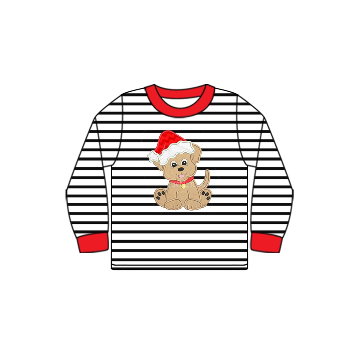 Baby Boys Stripes Christmas Dog Long Sleeve Tee Shirts Tops Preorder