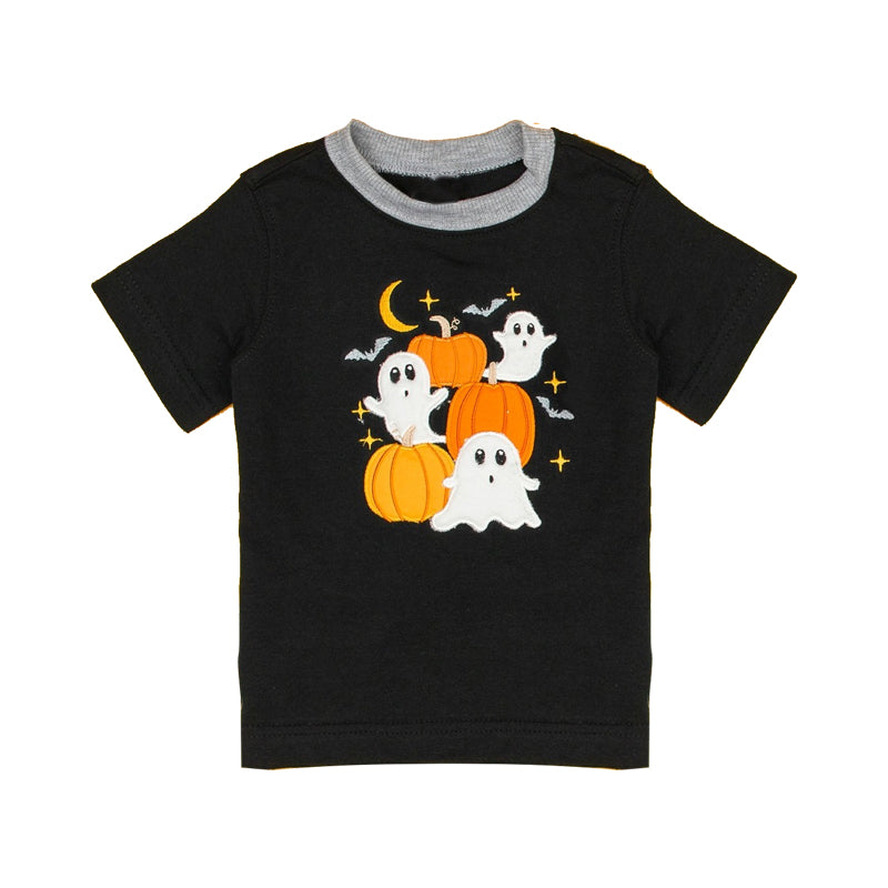 Baby Boys Halloween Pumpkins Ghost Short Sleeve Tee Shirts Tops Preorder