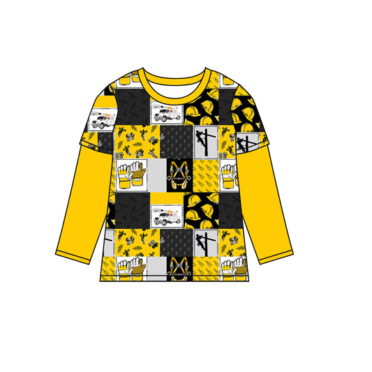 Baby Boys Tool Cars Long Sleeve Tee Shirts Tops Preorder