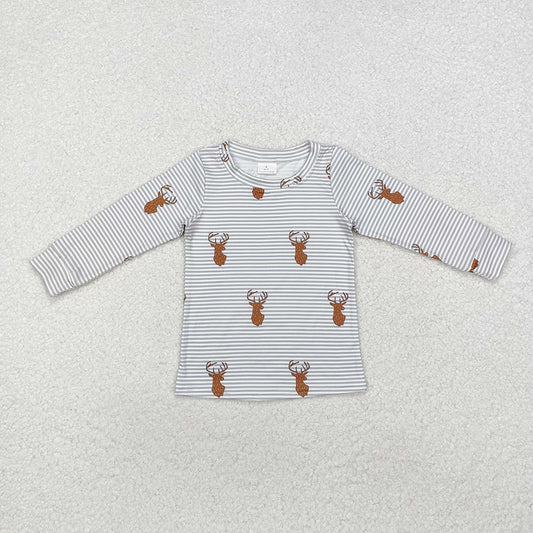 Baby Boys Deers Hunting Long Sleeve Tee Shirts Tops