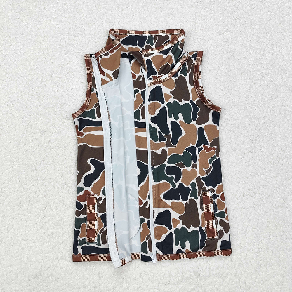 Baby Boys Camo Hunting Zip Tops Vests