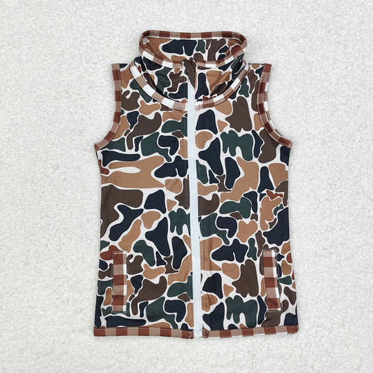 Baby Boys Camo Hunting Zip Tops Vests