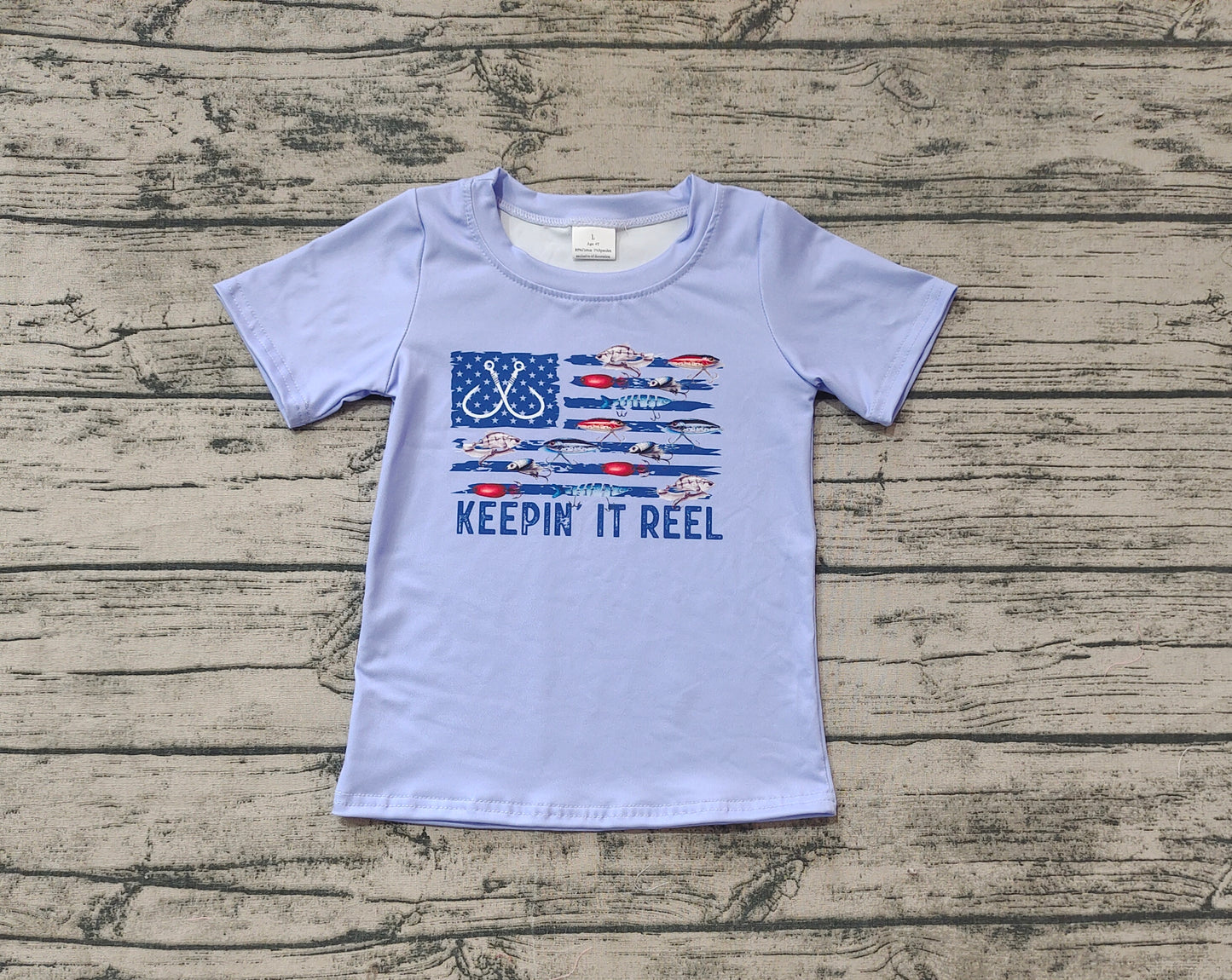 Baby Boys Fishing Keepin it Reel Short Sleeve Tops