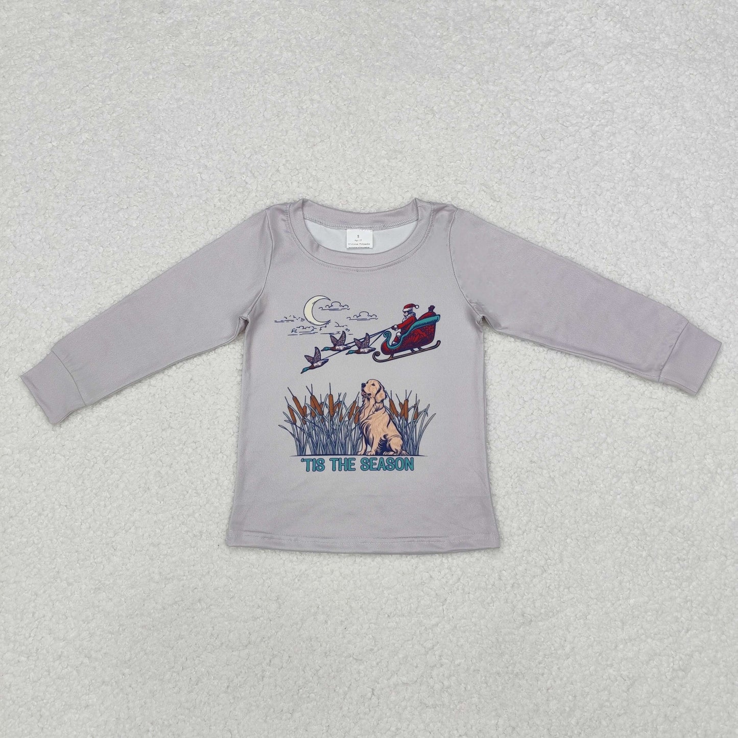 Sibling Baby Boys Girls Christmas Trees Gingerbread Milks Tee Shirts Top
