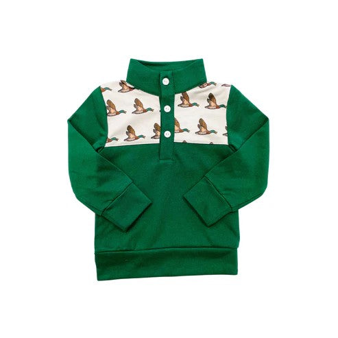 Baby Boys Green Ducks Hunting Pullovers Tops Preorder