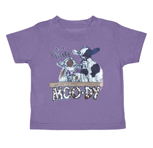 Baby Boys Moody Cow Purple Tee Shirts Tops Preorder