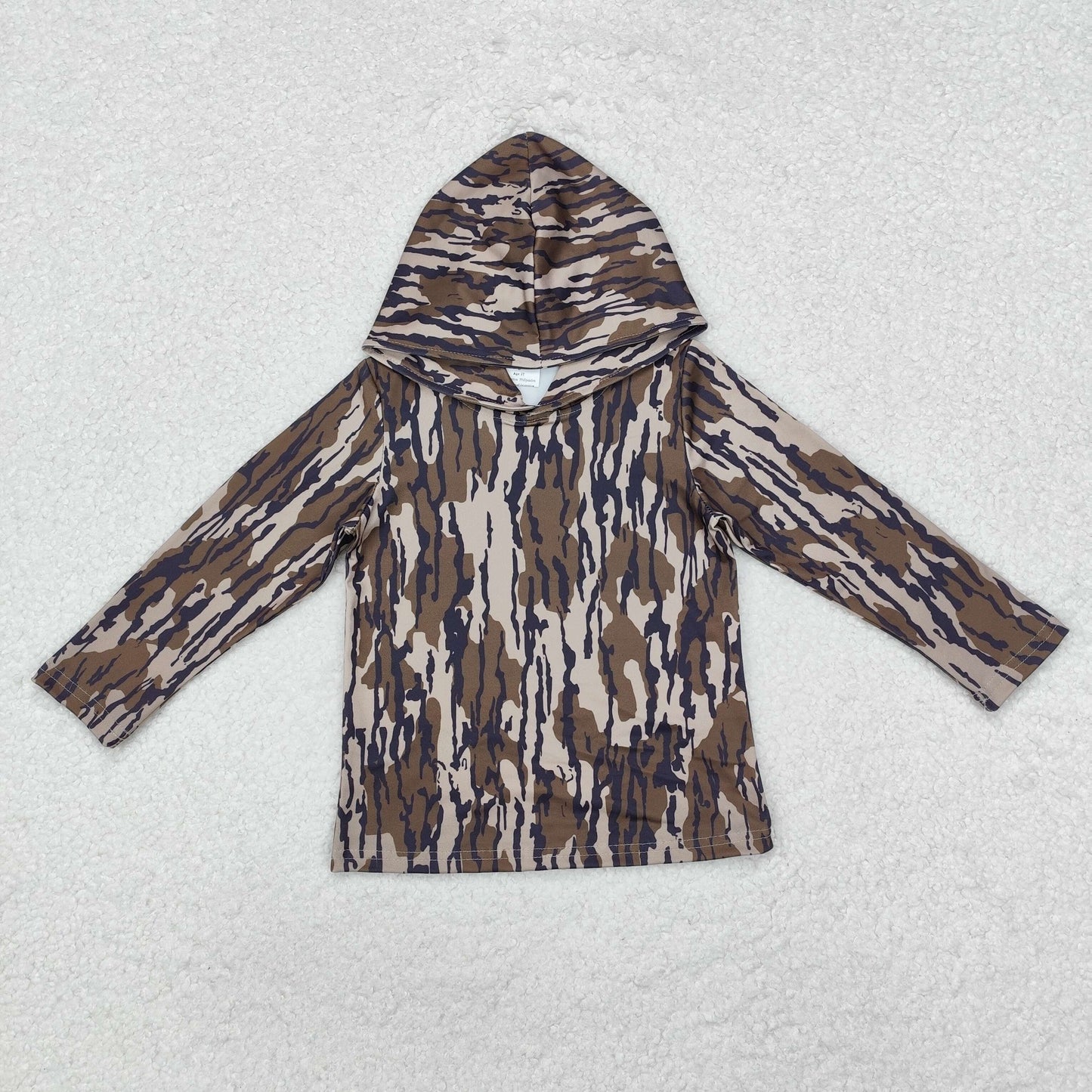 Sibling Baby Boys Southern Camo Long Sleeves Hoodies Tops