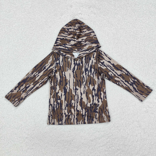 Sibling Baby Boys Southern Camo Long Sleeves Hoodies Tops