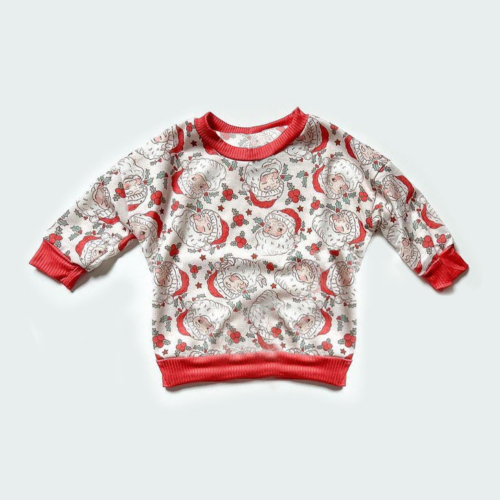 Baby Boys Christmas Santa Holly Long Sleeve Tee Shirts Tops Preorder