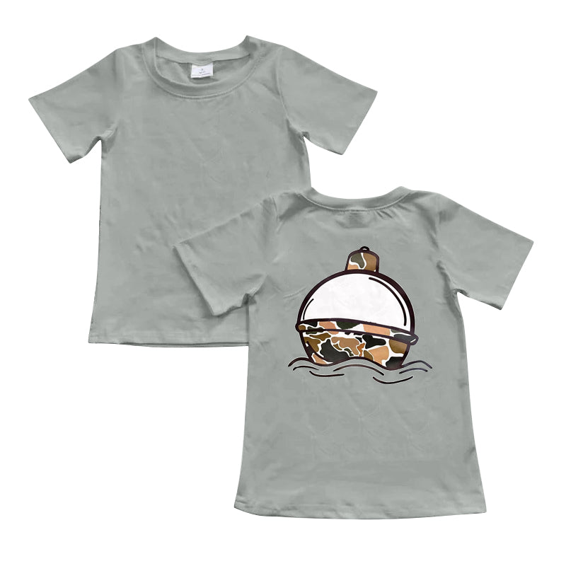 Baby Boys Fishing Camo Float Short Sleeve Tee Shirts Tops Preorder