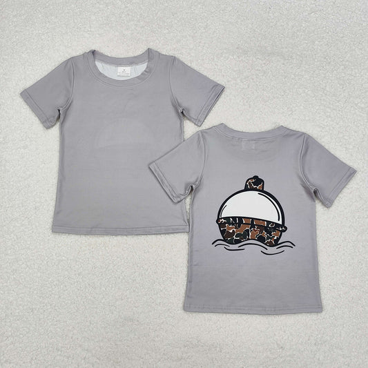 Baby Boys Fishing Camo Float Short Sleeve Tee Shirts Tops