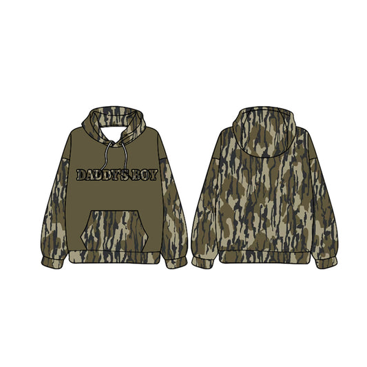 Baby Boys Daddy's Boy Hunting Bottomland Hooded Tops preorder