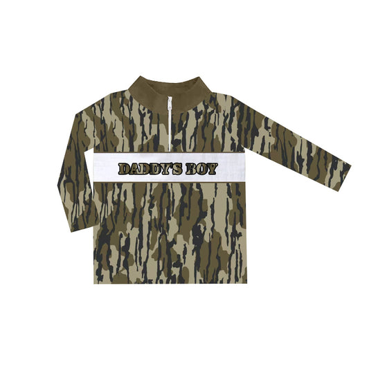 Baby Boys Daddy's Boy Bottomland Zip Tee Shirts Tops preorder