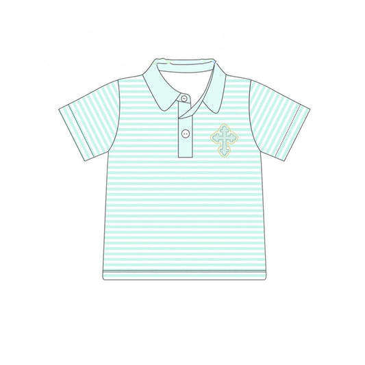 Baby Boys Easter Cross Short Sleeve Tee Shirts Tops Preorder