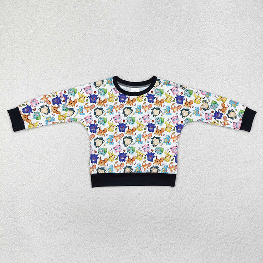 Baby Boys Cartoon Cats Long Sleeve Tee Shirts Tops