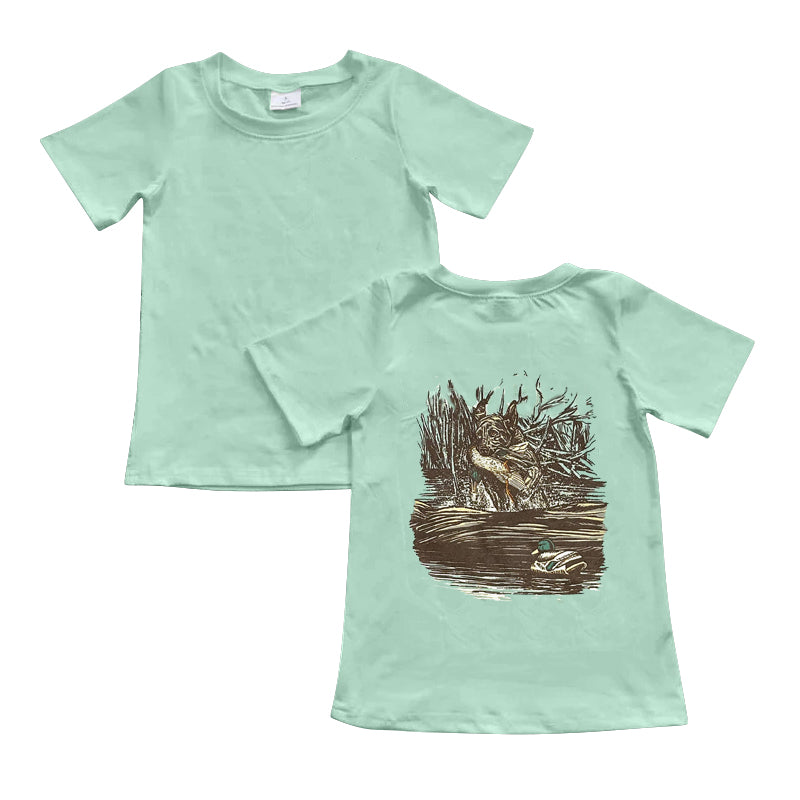 Baby Boys Green Mallard Duck Hunting Tee Shirts Tops Preorder