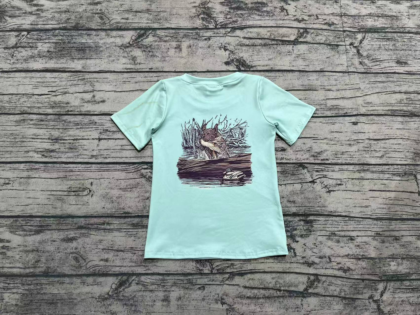 Baby Boys Green Mallard Duck Hunting Tee Shirts Tops
