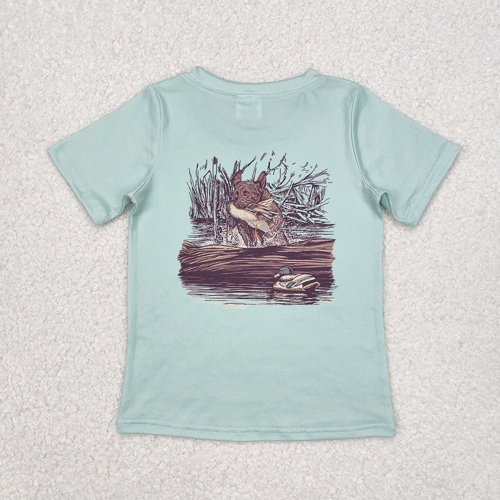 Baby Boys Green Mallard Duck Hunting Tee Shirts Tops