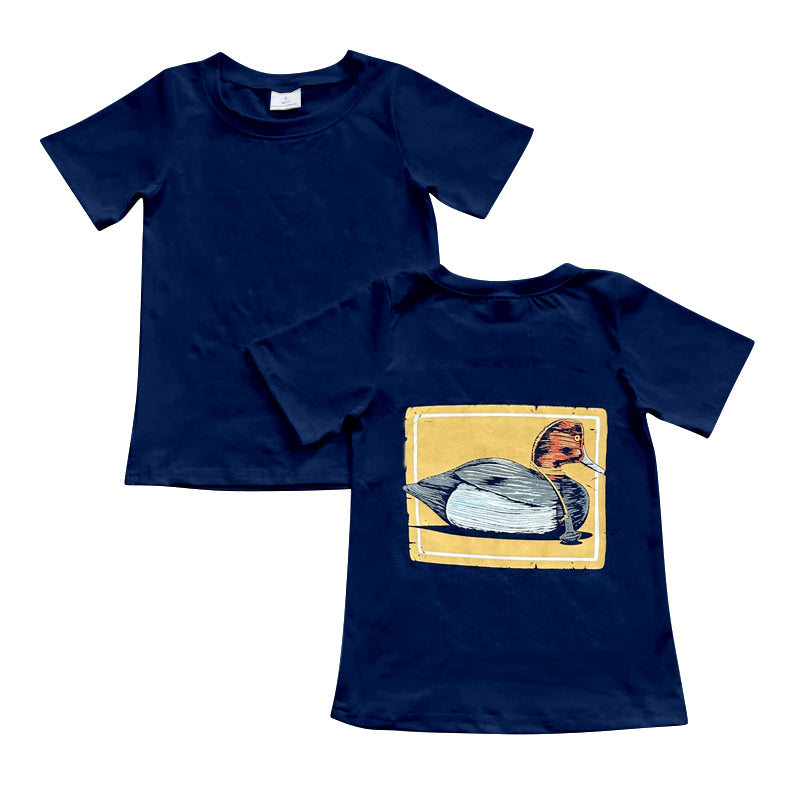 Baby Boys Navy Mallard Duck Hunting Tee Shirts Tops Preorder