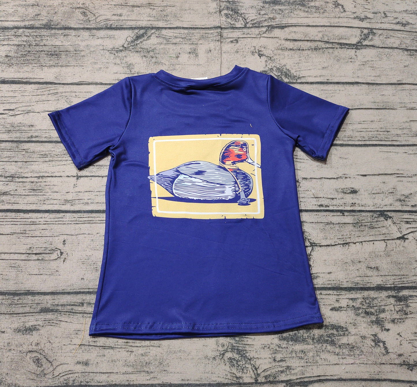 Baby Boys Navy Mallard Duck Hunting Tee Shirts Tops