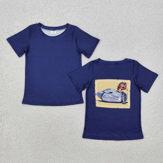Baby Boys Navy Mallard Duck Hunting Tee Shirts Tops