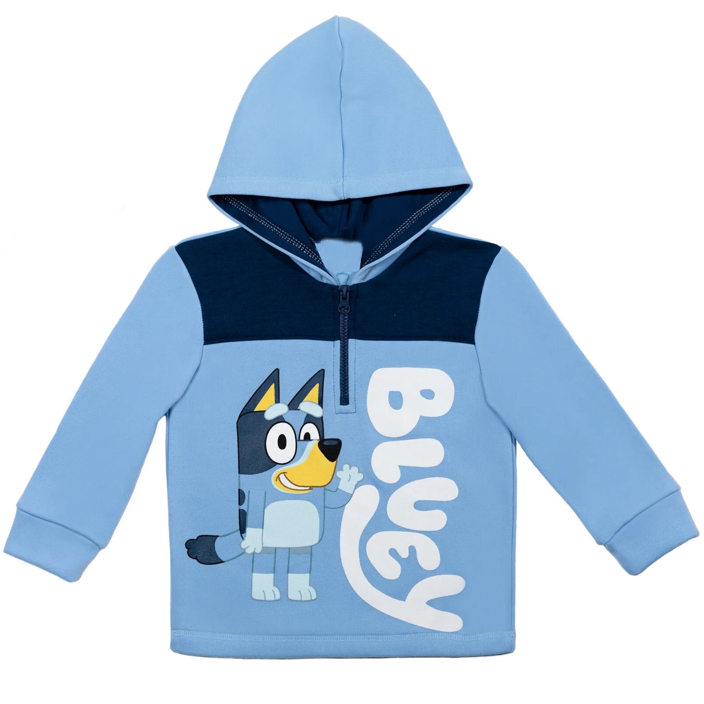 Baby Girls Blue Dog Hooded Long Sleeve Tops Preorder