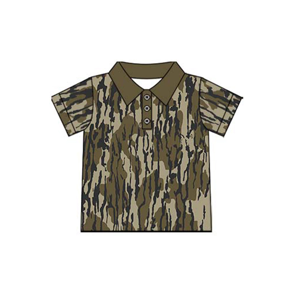 Baby Boys Bottomland Short Sleeve Camo Pullovers Tee Shirt Preorder