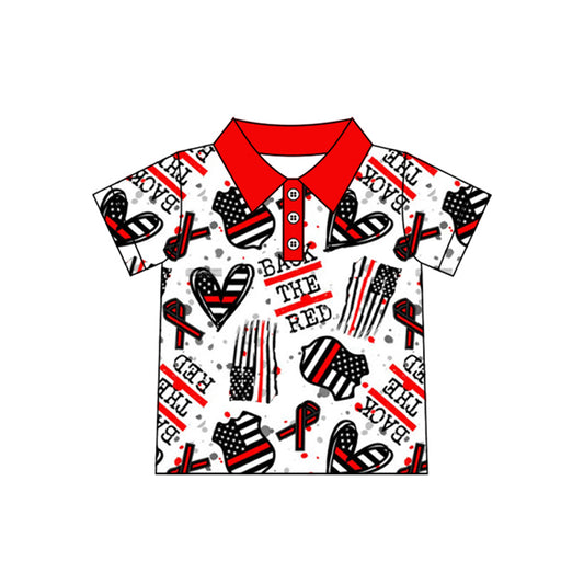 Baby Boys Back The Red Flag Buttons Shirts Tops Preorder