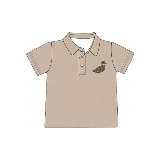Baby Boys Khaki Bottomland Duck Buttons Tee Shirts Tops Preorder