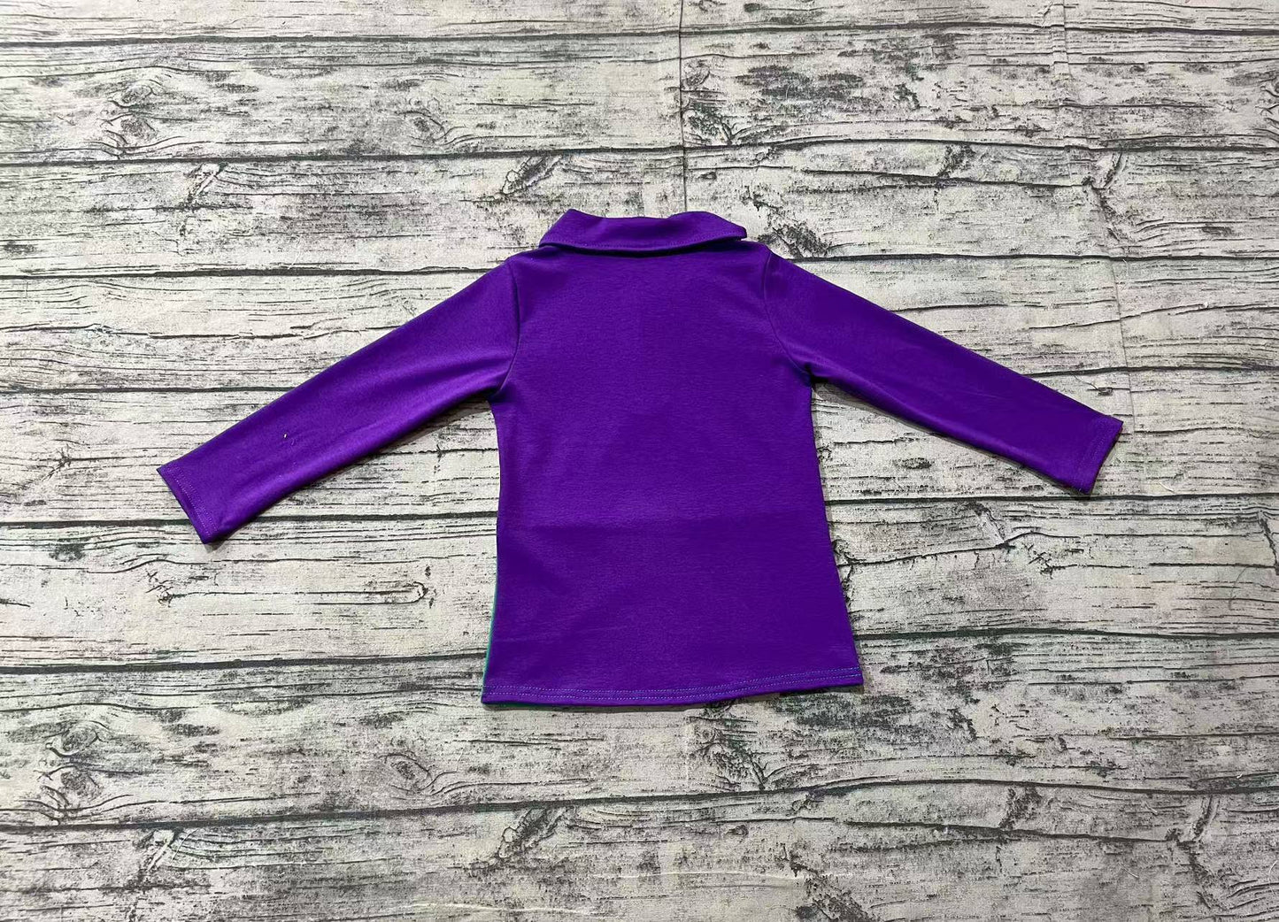 Baby Boys Mardi Gras Purple Zip Tee Shirts Tops