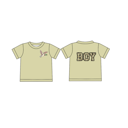 Baby Boys Mallard Duck Camo Boy Short Sleeve Tee Shirts Tops Preorder