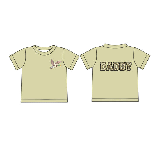 Adult Men Mallard Duck Camo Dad Short Sleeve Tee Shirts Tops Preorder