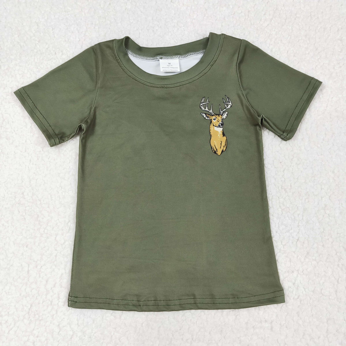 Sibling Baby Boys Short Sleeves Camo Deer Ducks Dogs Hunting T-shirts Top