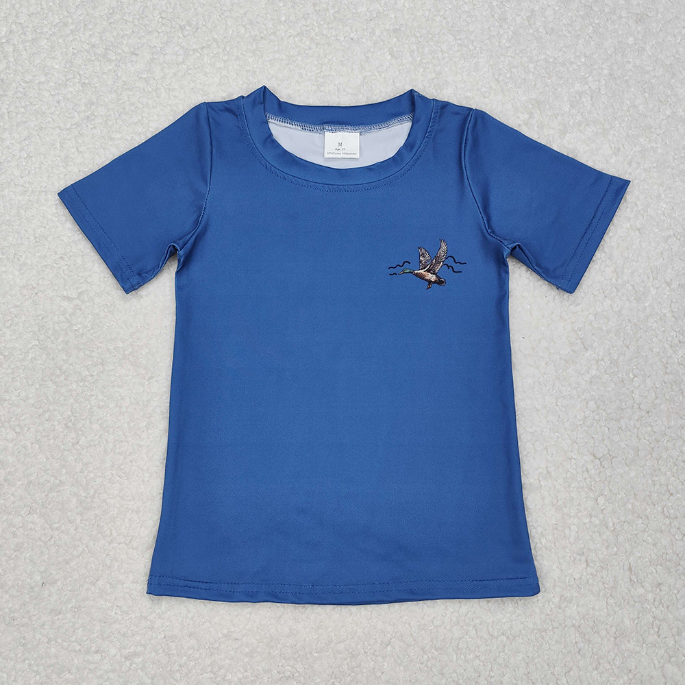 Baby Boys Blue Duck Short Sleeve Tee Shirts Tops