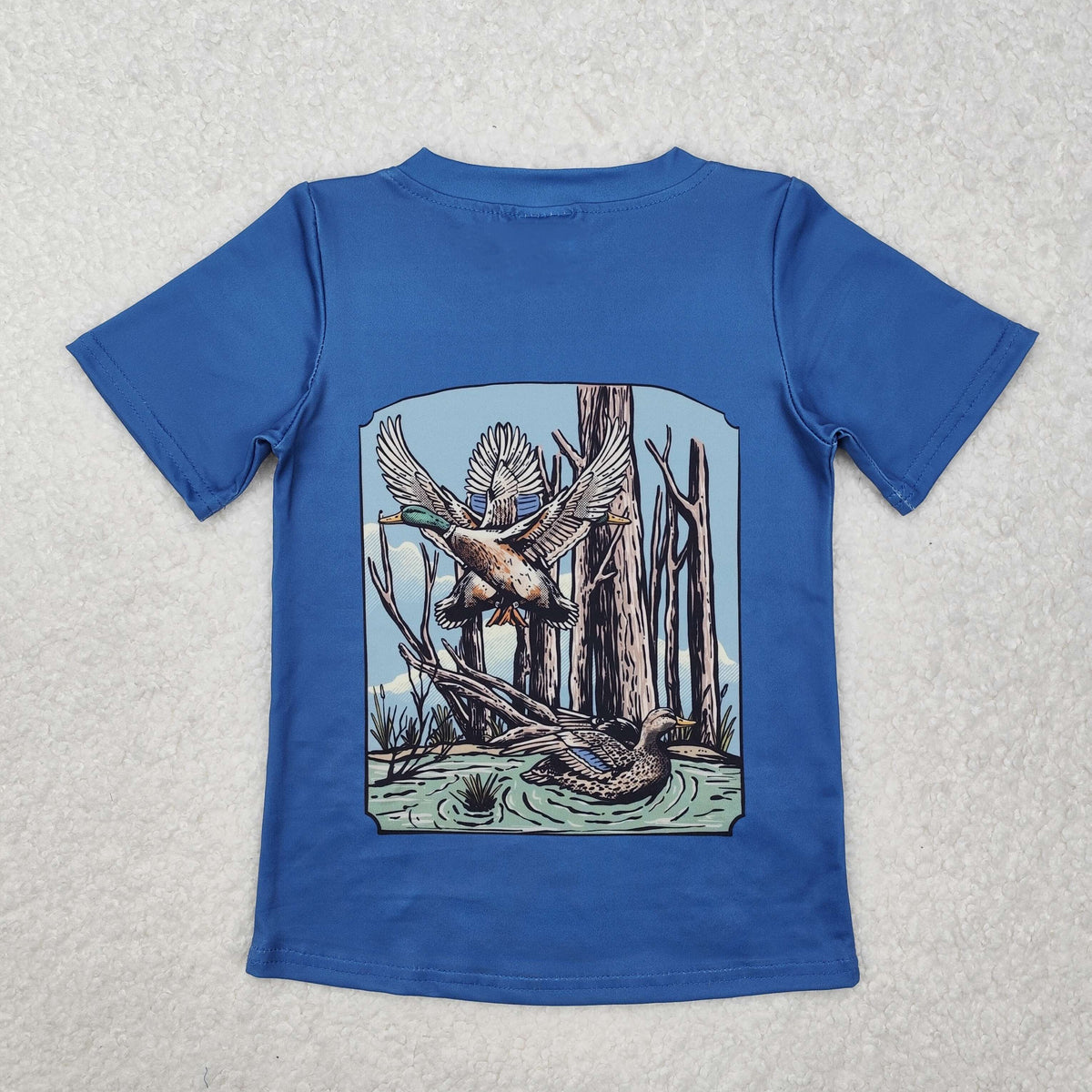 Sibling Baby Boys Short Sleeves Camo Deer Ducks Dogs Hunting T-shirts Top