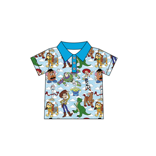 Baby Boys Toy Dogs Cartoon Short Sleeve Tee Shirts Tops Preorder